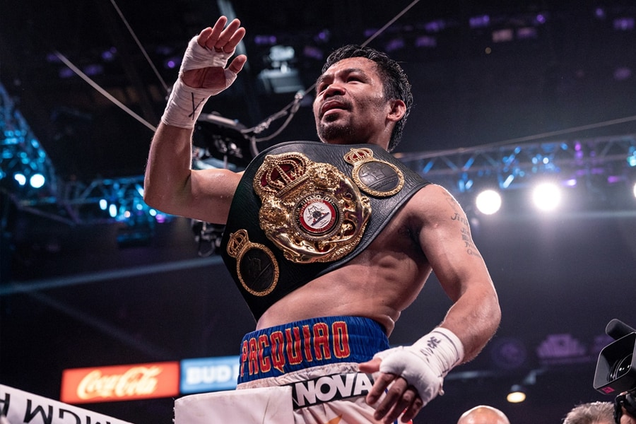 manny pacquiao praise God after big win