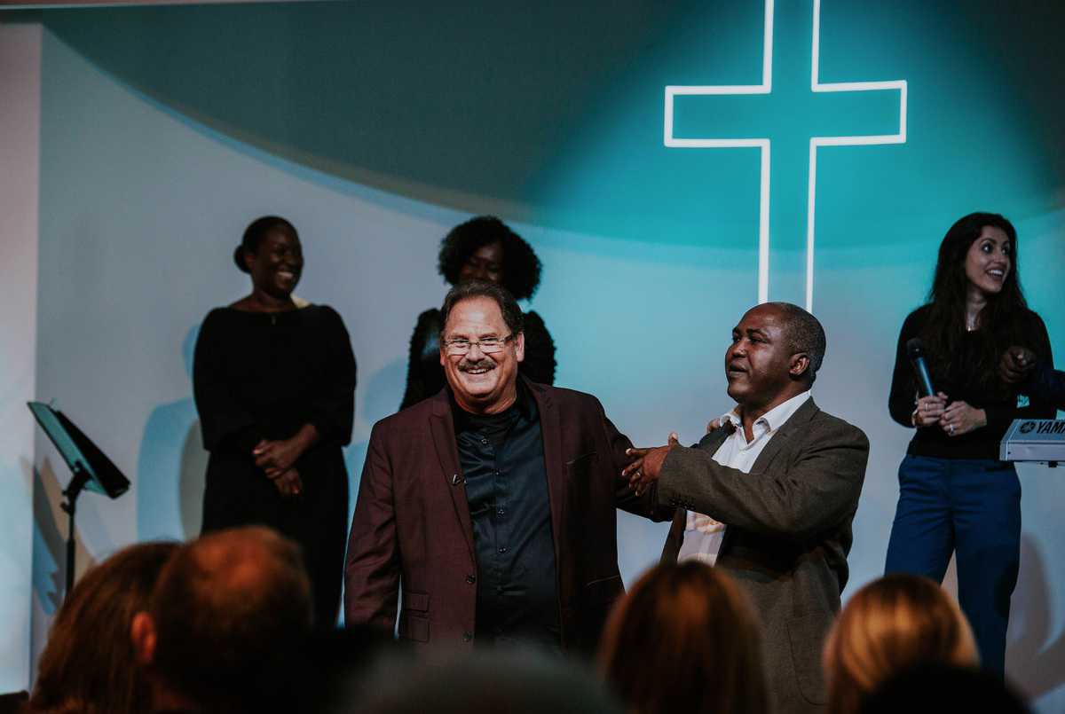 GOD TV's CEO Ward Simpson who came out of the Brownsville Revival, pictured at an event in London