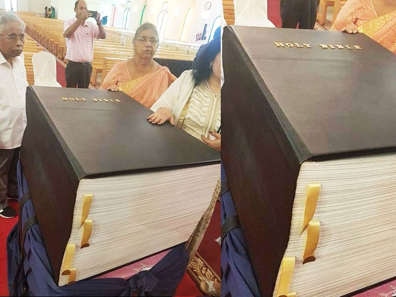 Family Handwrites World's Largest Bible In An Attempt To Break Records