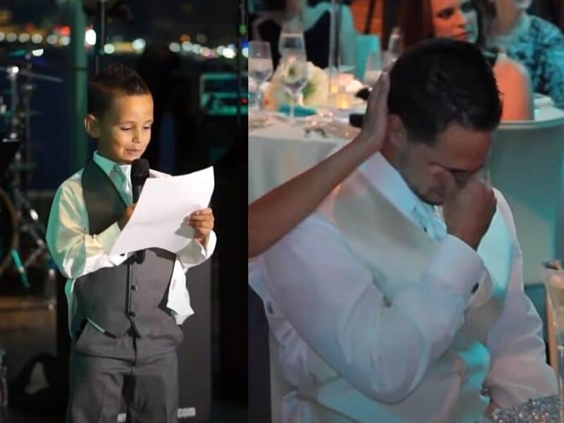 7YearOld Gives A Moving “Best Man Speech” At His Father’s Wedding
