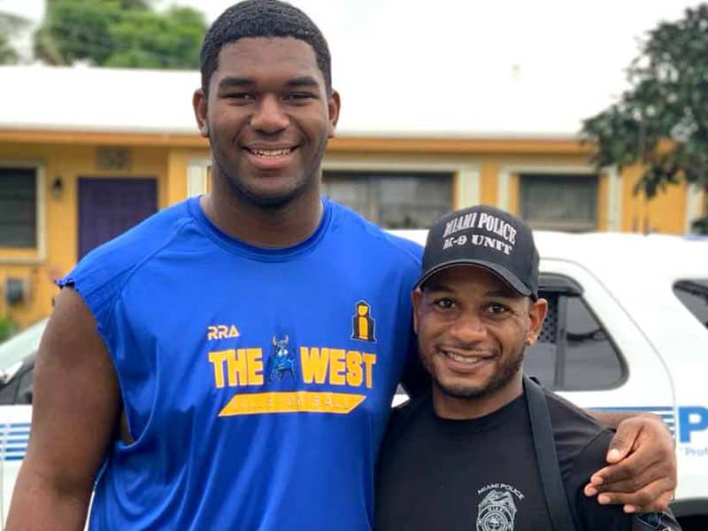 Teen protester mentored by police officer