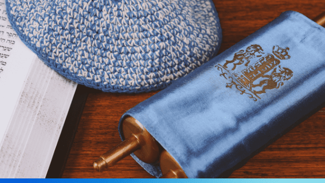 Kippa and scroll