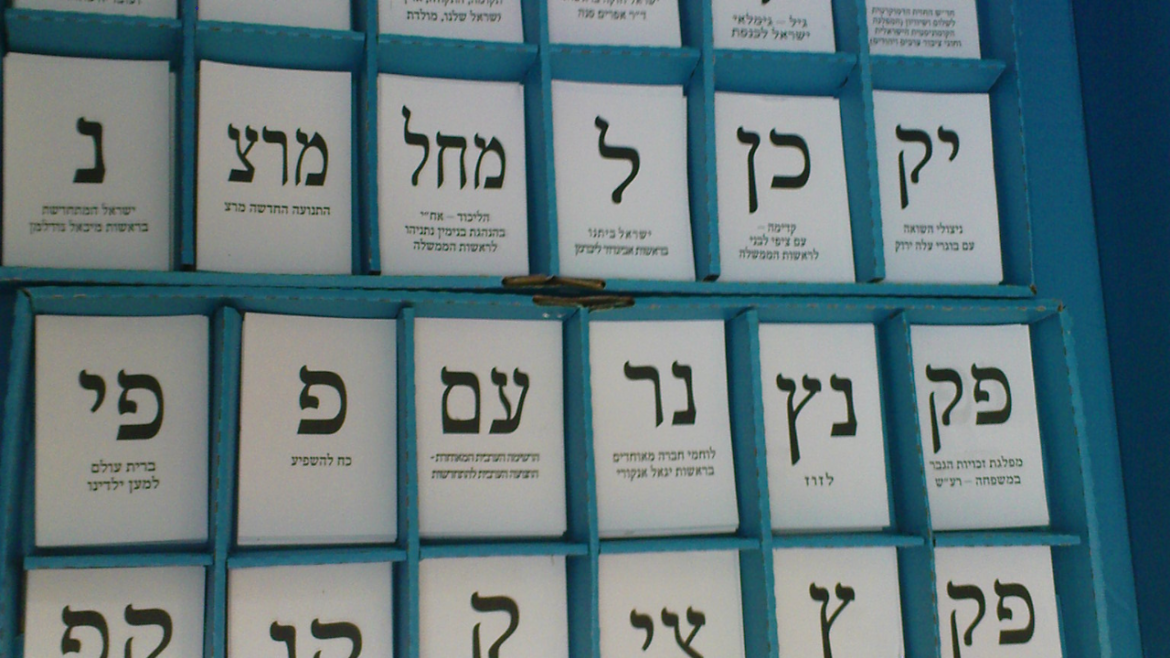 Israel election ballots