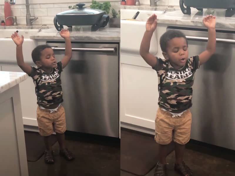 2-Year-Old Worships God with 'The Blessing'