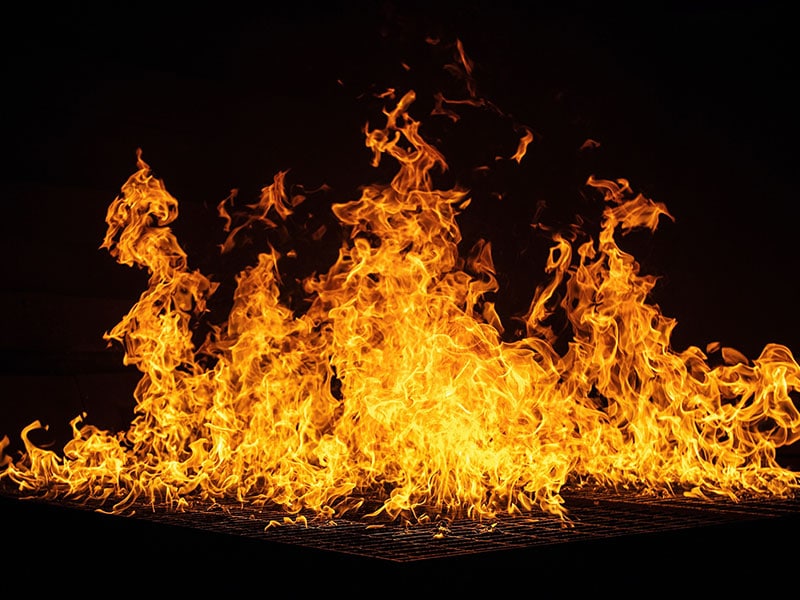 Muslim Mob burned down homes