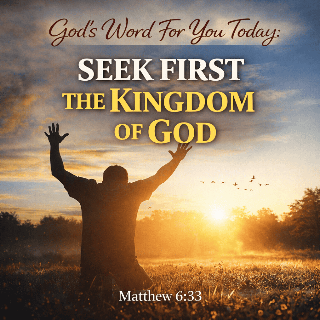 Seek First The Kingdom Of God
