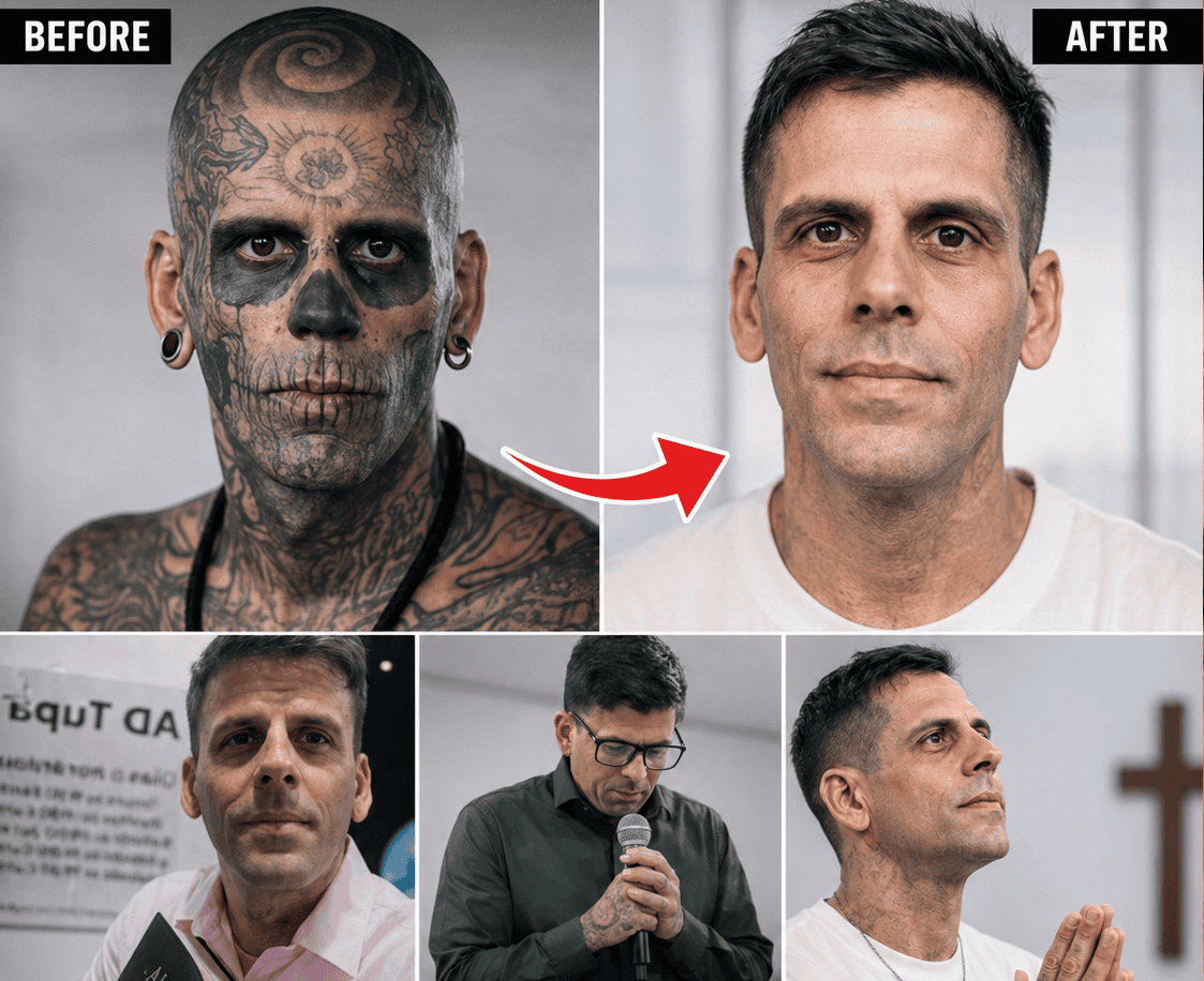 Brazil's Most Tattooed Man Removes Ink After Giving His Life to Jesus